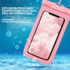 IPX8 Waterproof Mobile Phone Bag Double layer Floating Leakproof Dry Storage Bag