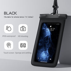 IPX8 Waterproof Mobile Phone Bag Double layer Floating Leakproof Dry Storage Bag