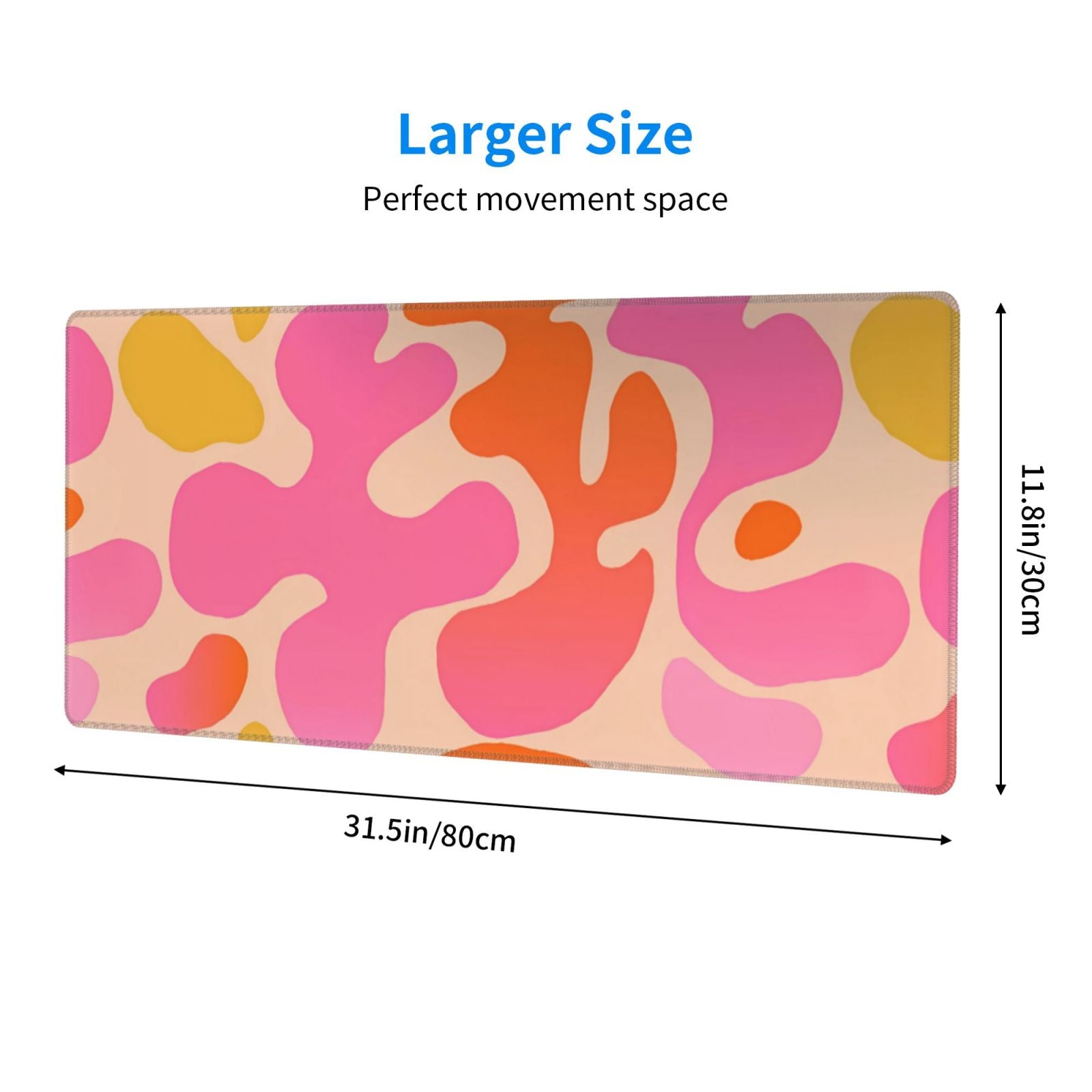 Abstract Non Slip Rubber Base Desk Mat