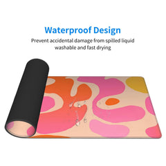 Abstract Non Slip Rubber Base Desk Mat
