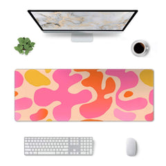 Abstract Non Slip Rubber Base Desk Mat