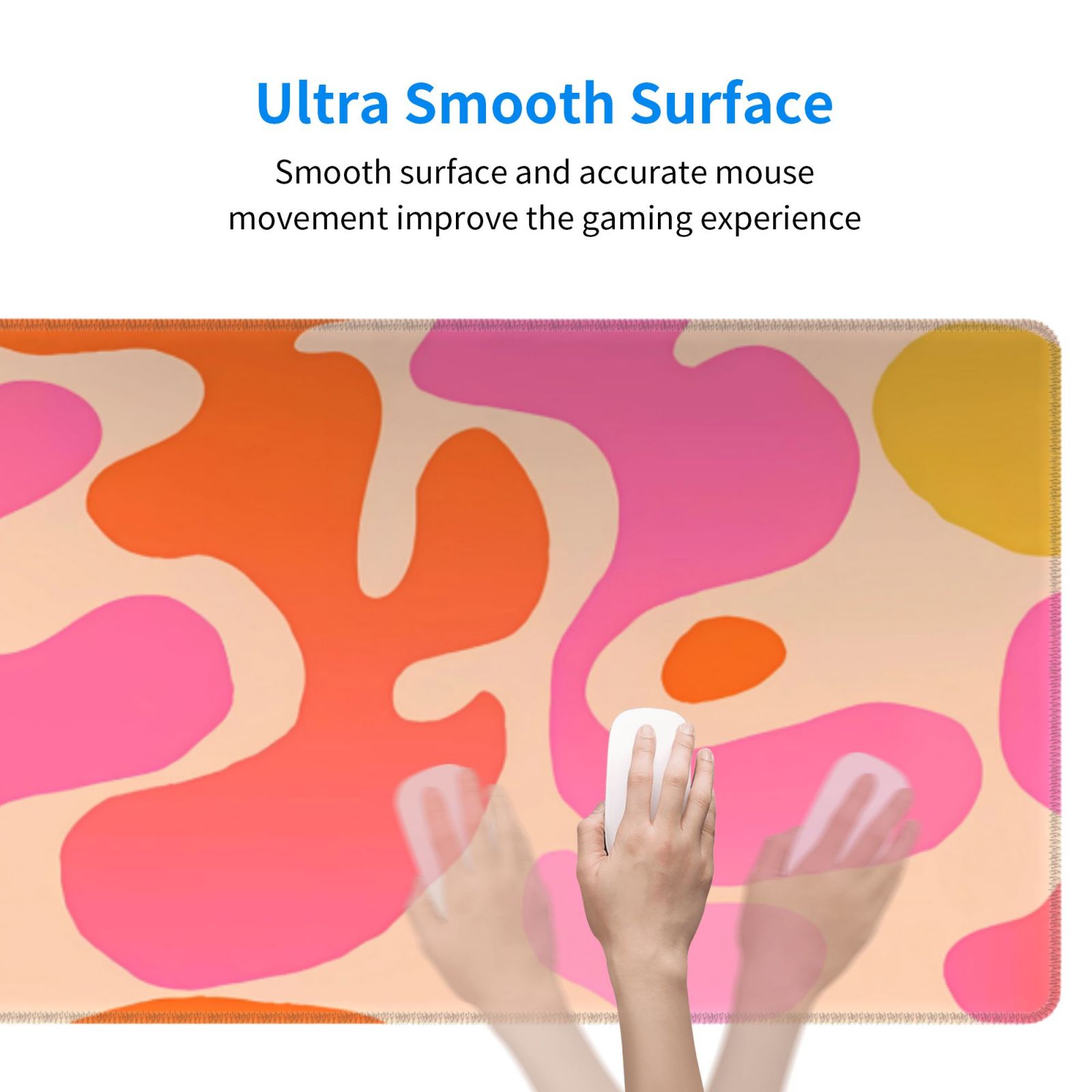 Abstract Non Slip Rubber Base Desk Mat
