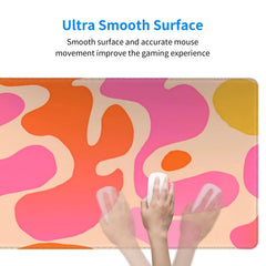Abstract Non Slip Rubber Base Desk Mat