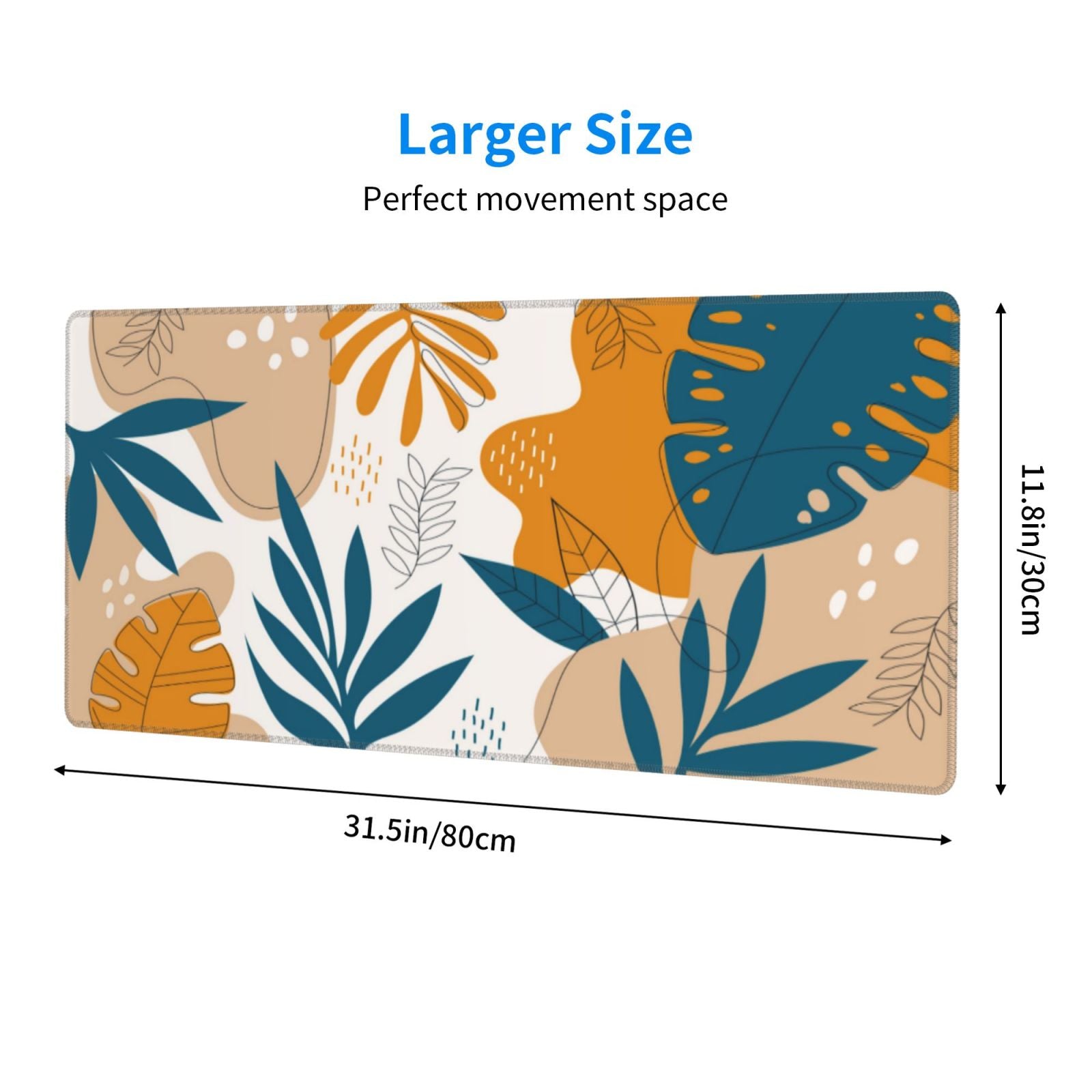 Stylish Palm Leaf Pattern Mouse Pad