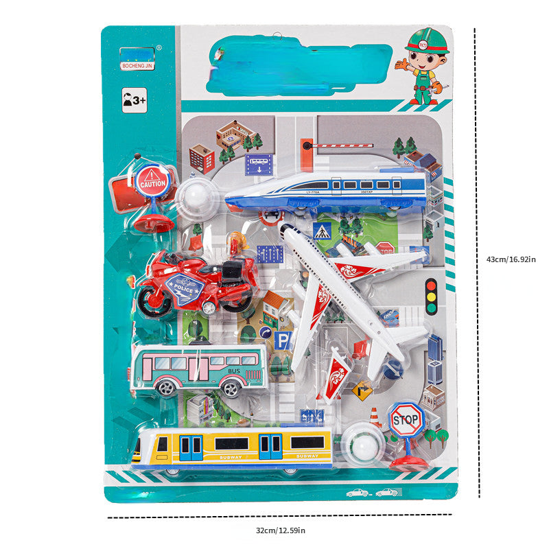 Inertial Engineering Vehicle Children's Digging Machine Toy Set