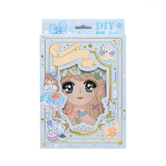 Cartoon Beauty Girl Diamond Painting DIY With Diamond Painting Sticker