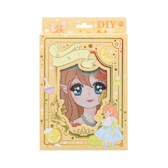 Cartoon Beauty Girl Diamond Painting DIY With Diamond Painting Sticker