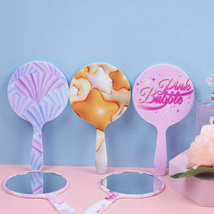 Cute Cartoon Hand Mirror for Women and Students