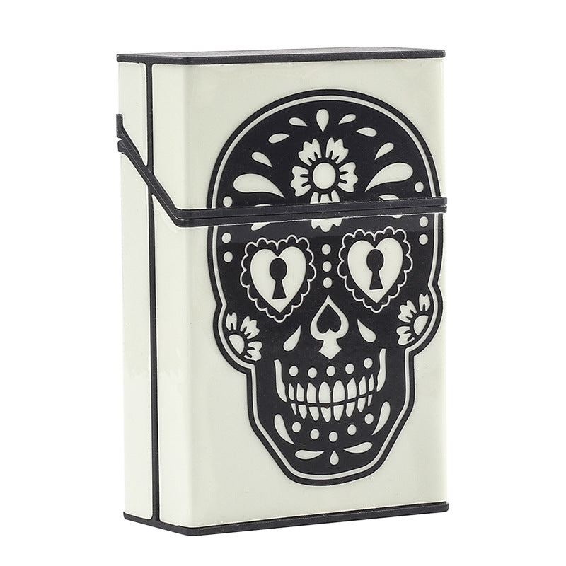 20 Nightlight Cigarette Boxes Soft Bag Storage Skeleton Portable Plastic Men's