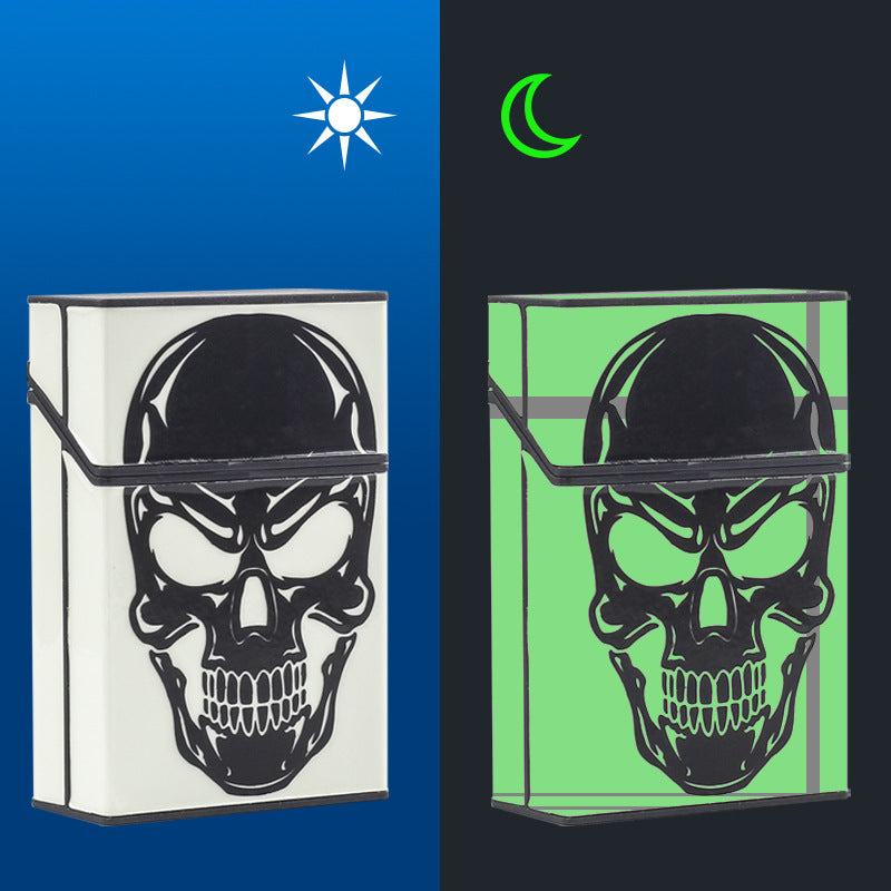 20 Nightlight Cigarette Boxes Soft Bag Storage Skeleton Portable Plastic Men's