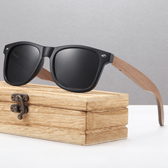 Men's Wooden Sunglasses UV Resistant for Outdoor Beach