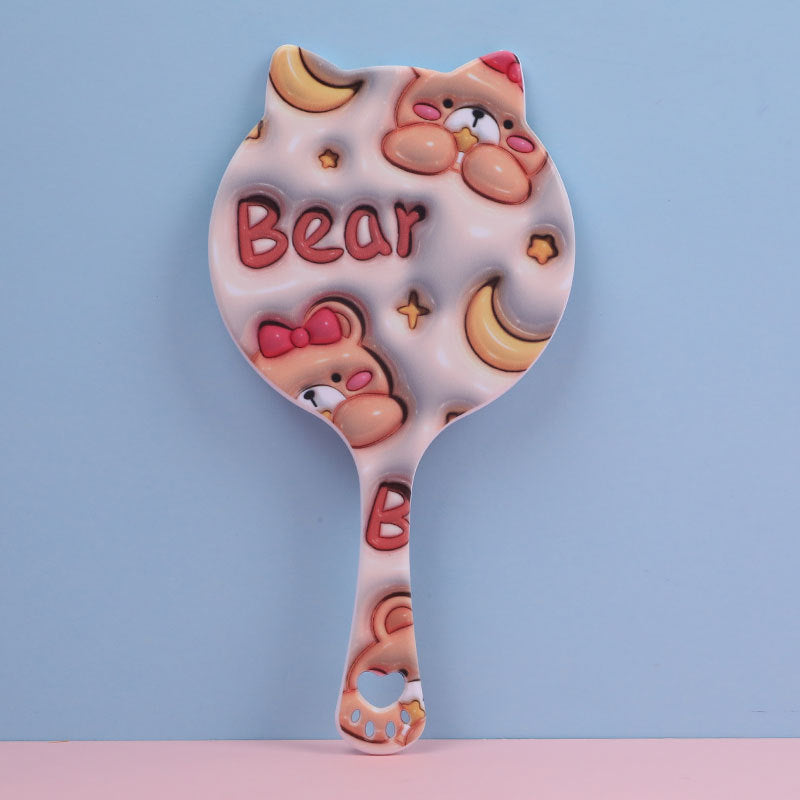 Adorable Hand Mirror Compact Portable Cosmetic Touch Up Mirror