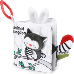 Baby Soft Cloth Book with 3D Animals Tails for Early Development
