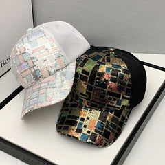 Men's Sequin Mesh Baseball Cap