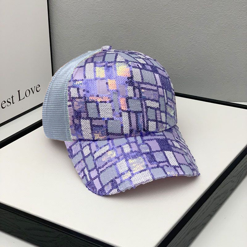 Men's Sequin Mesh Baseball Cap
