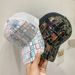 Men's Sequin Mesh Baseball Cap