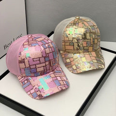 Men's Sequin Mesh Baseball Cap