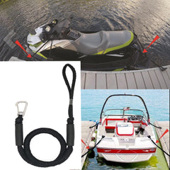 4ft Bungee Dock Lines - Secure Your Boat - Stainless Steel Snap Hooks