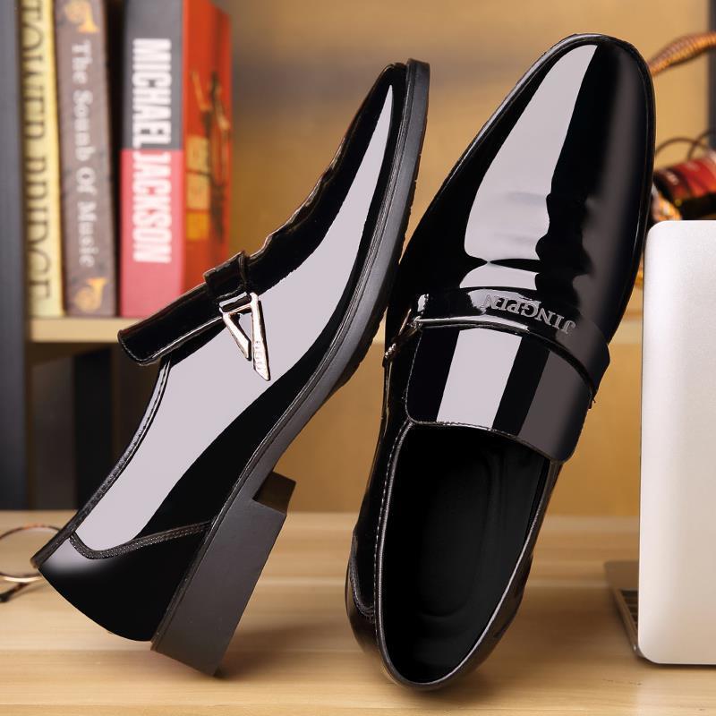Men's Bright Leather Shoes Formal Dress Shoes For Wedding Party Office