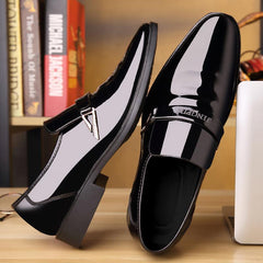Men's Bright Leather Shoes Formal Dress Shoes For Wedding Party Office
