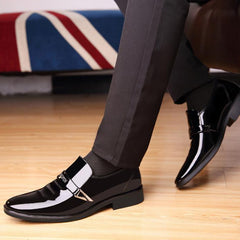 Men's Bright Leather Shoes Formal Dress Shoes For Wedding Party Office