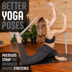 Adjustable Yoga Belt Sliding Buckle Fitness Band