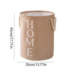 Round Foldable Laundry Basket Linen Storage Bucket Household Item Storage Basket