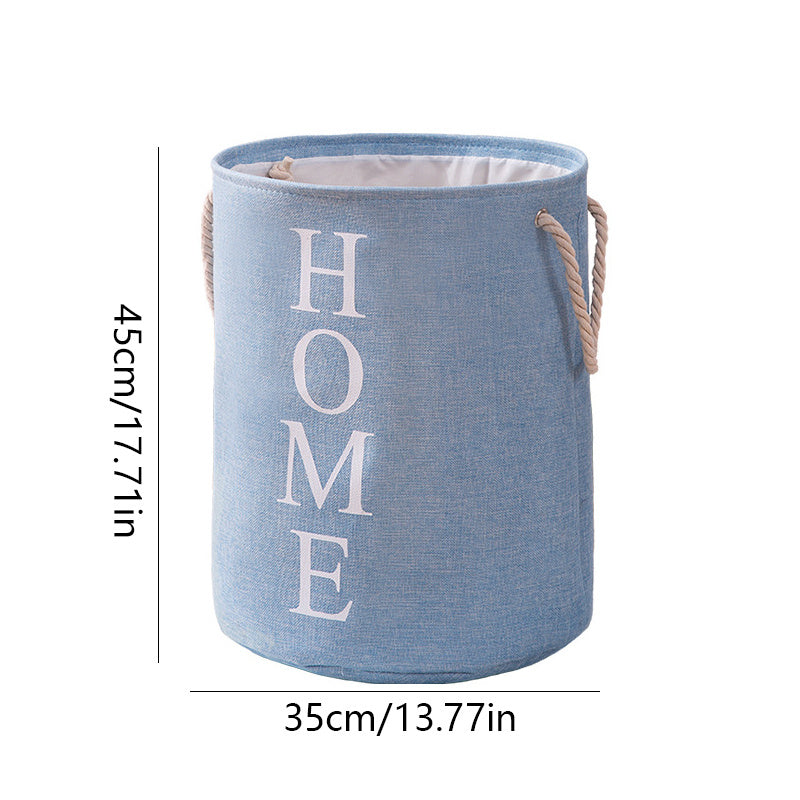 Round Foldable Laundry Basket Linen Storage Bucket Household Item Storage Basket