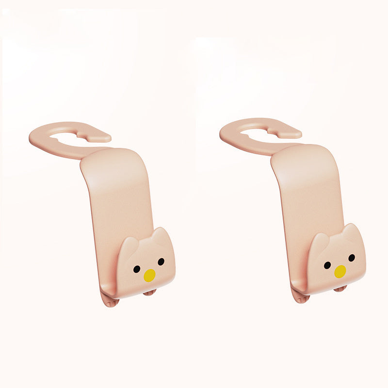 2pcs Creative Car Hooks Hidden Car Interior Accessories