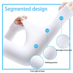 Ice Silk Arm Sleeves Sunscreen UV Protection for Outdoor Sports