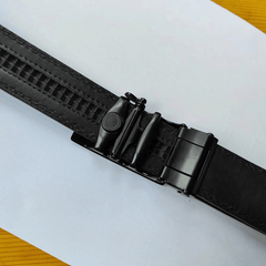 Men's Alloy Auto Belt Buckle High Metal Business Casual Width 35mm Belt
