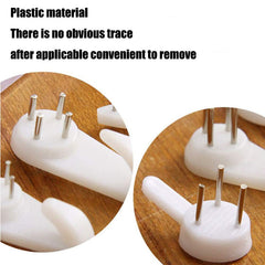 43pcs Traceless Nail Hooks for Concrete Walls Picture Frame Clock Hangers