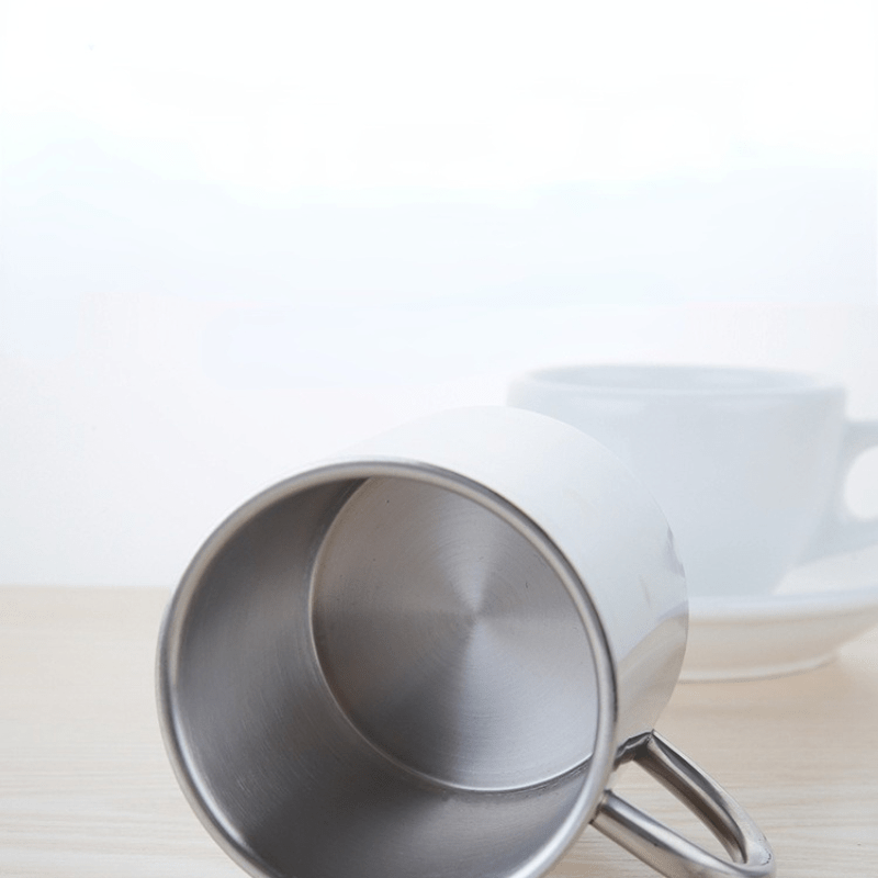 220ml Stainless Steel Water Cup with Handle for Camping
