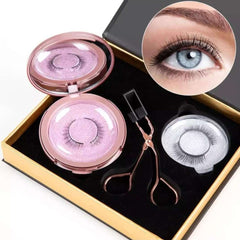 3 Pairs Magnetic False Eyelashes Set with Self Adhesive Technology
