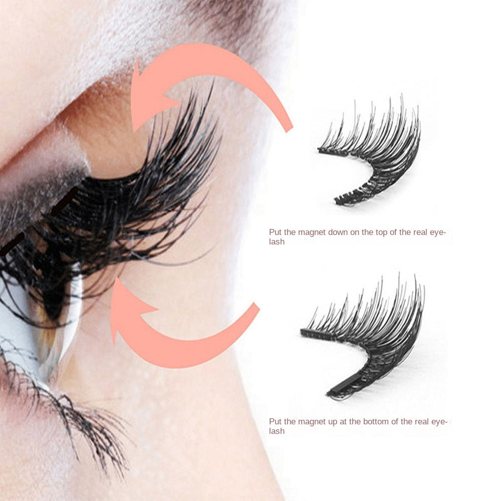 Magnetic False Eyelashes - No Glue Needed - Self Adhesive Lashes