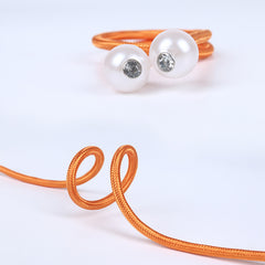 2pcs Faux Pearl Twist Ties for Curtains: Bedroom & Living Room Decor