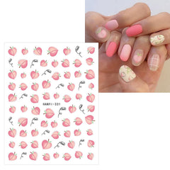 12 Sheets Fruit Nail Art Stickers Self Adhesive Decals