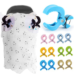5pcs Baby Car Seat Accessories Plastic Toy Clips Pram Stroller Pegs