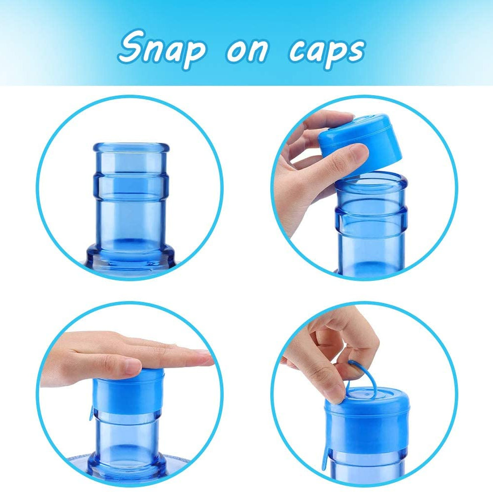 5pcs Spill Proof Cap Cover for 3 5 Gallon Bucket Bottle