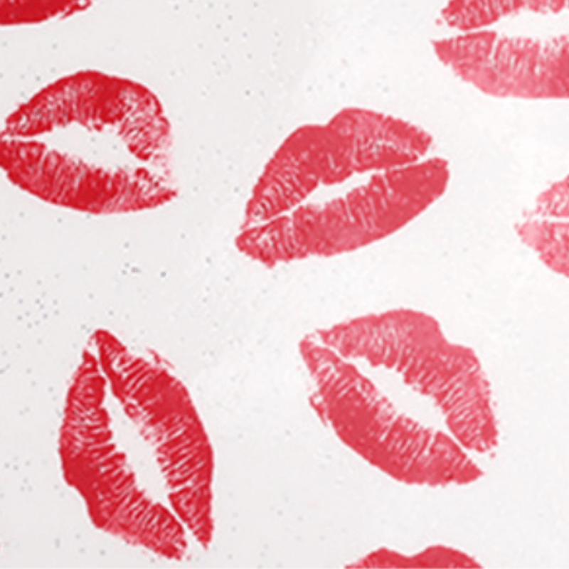 Red Lip Pattern Makeup Bag Waterproof Portable Toiletries Storage