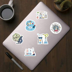 500pcs Science Round Self Adhesive Label Stickers Paper Decoration