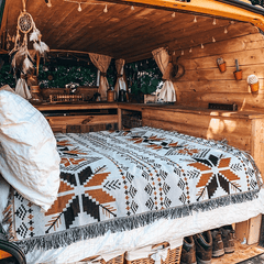 Bohemian Style Picnic Mat for Outdoor Camping and Beach Use