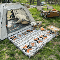Bohemian Style Picnic Mat for Outdoor Camping and Beach Use