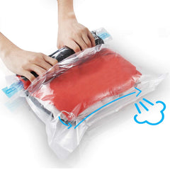 12pcs Transparent Compression Bags Dustproof Organizers for Travel Storage