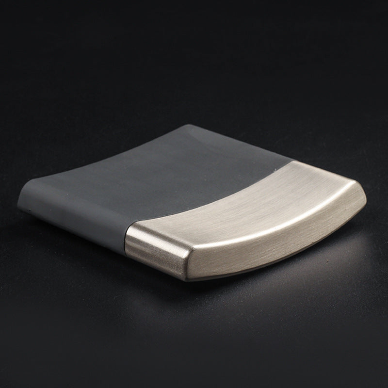 Men's Portable Cigarette Box with Arch Partition Design