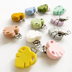 1pc Silicone Pacifier Clip Leaf Soothing Pacifier Anti-drop Chain Accessories