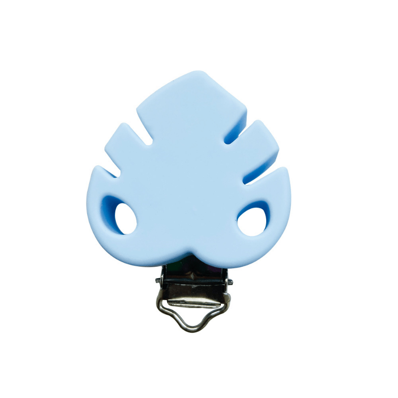 1pc Silicone Pacifier Clip Leaf Soothing Pacifier Anti-drop Chain Accessories