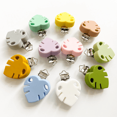 Light Silicone Pacifier Clip Leaf Anti-drop Chain DIY Baby Supplies
