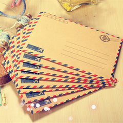 8pcs Vintage Envelopes, Classic Aged Retro Style Envelopes