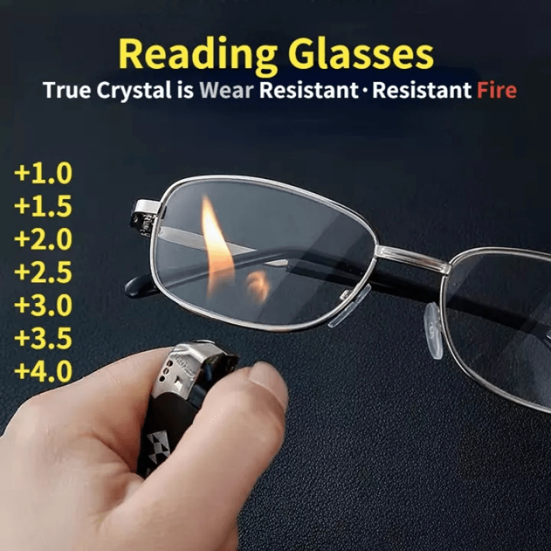 Men's Fire Full Frame Glasses Anti-Scratch Resistant